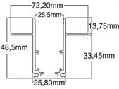 48V TRİMLESS MAGNET RAY