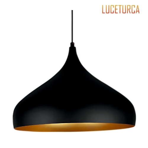 Luceturca DMS-1002 Siyah & Gold Dekoratif Sarkıt Avize Armatür