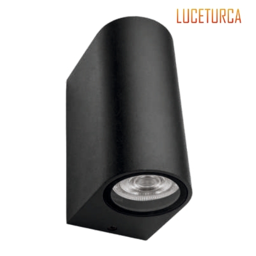 Luceturca OA-1003 Yüksek Formlu Siyah Tekli Spot Dış Mekan Aplik - GU10 Duylu