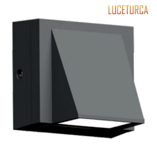 Luceturca OA-1004 Kompakt Yüzey Tipi Dış Mekan Merdiven Aydınlatma Armatürü - Siyah (75x78mm)
