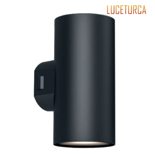 Luceturca OA-1007 Çift Yönlü Silindirik Dış Mekan Aplik - Siyah (Ø78mm x 162mm)