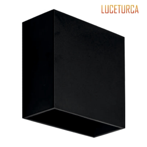 Luceturca OA-1013 Kare Formlu Minimal Dış Mekan LED Aplik - Siyah (120x120mm)
