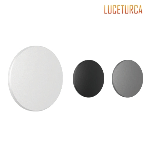 Luceturca OA-1014 Slim Yuvarlak Dış Mekan LED Aplik – Ø220mm | Siyah, Beyaz, Gri Renk Seçenekli