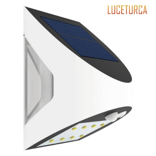 Luceturca OA-1024 Güneş Enerjili LED Dış Mekan Aplik – Hareket Sensörlü, 110x130mm
