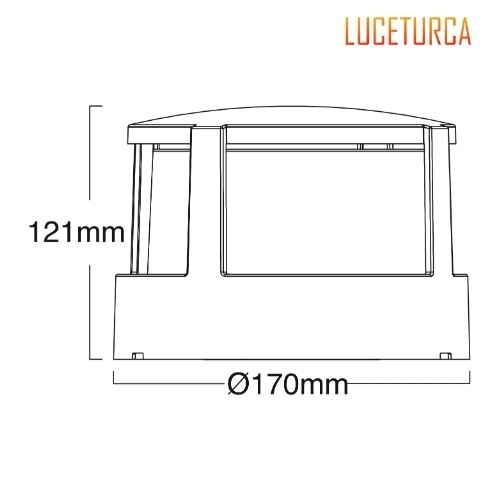 Luceturca OA-1030 Silindirik Kubbeli LED Bahçe Aydınlatma Armatürü – Ø170mm