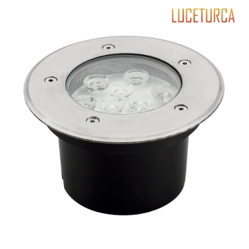 Luceturca OA-1053 Gömme Tip LED Zemin Aydınlatma Armatürü – Ø150mm Paslanmaz Çerçeveli, IP67
