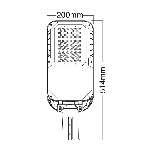 Luceturca OA-1089 Yüksek Verimli LED Sokak Lamba Armatürü – 514x200mm