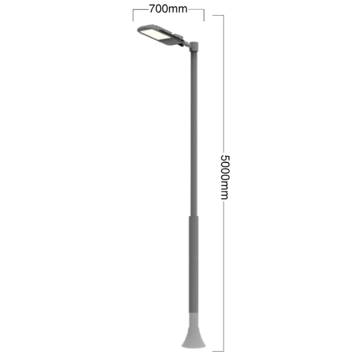 Luceturca Modern Solar LED Aydınlatma Direği – 5 Metre | OA-1095