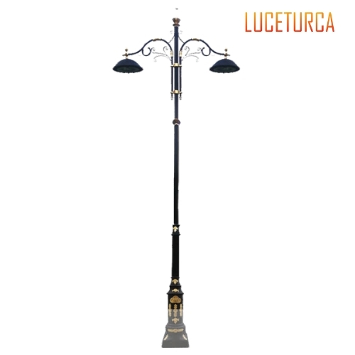 Luceturca OA-1097 Çift Kollu Klasik Bahçe Aydınlatma Direği – 4m/6m