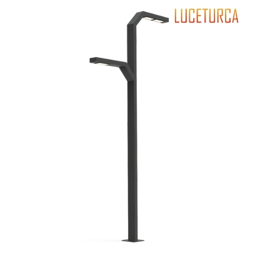 Luceturca OA-1102 Çift Başlıklı LED Aydınlatma Direği – 160 cm Başlık, 400/600 cm Yükseklik