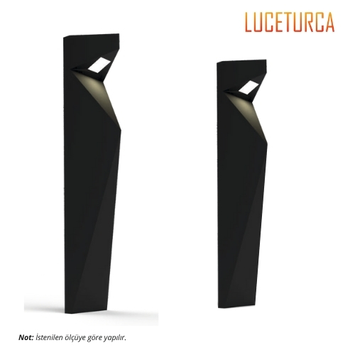 Luceturca OA-1107 Özel Tasarım Geometrik LED Bahçe Aydınlatma Direği – Projeye Özel Ölçülü