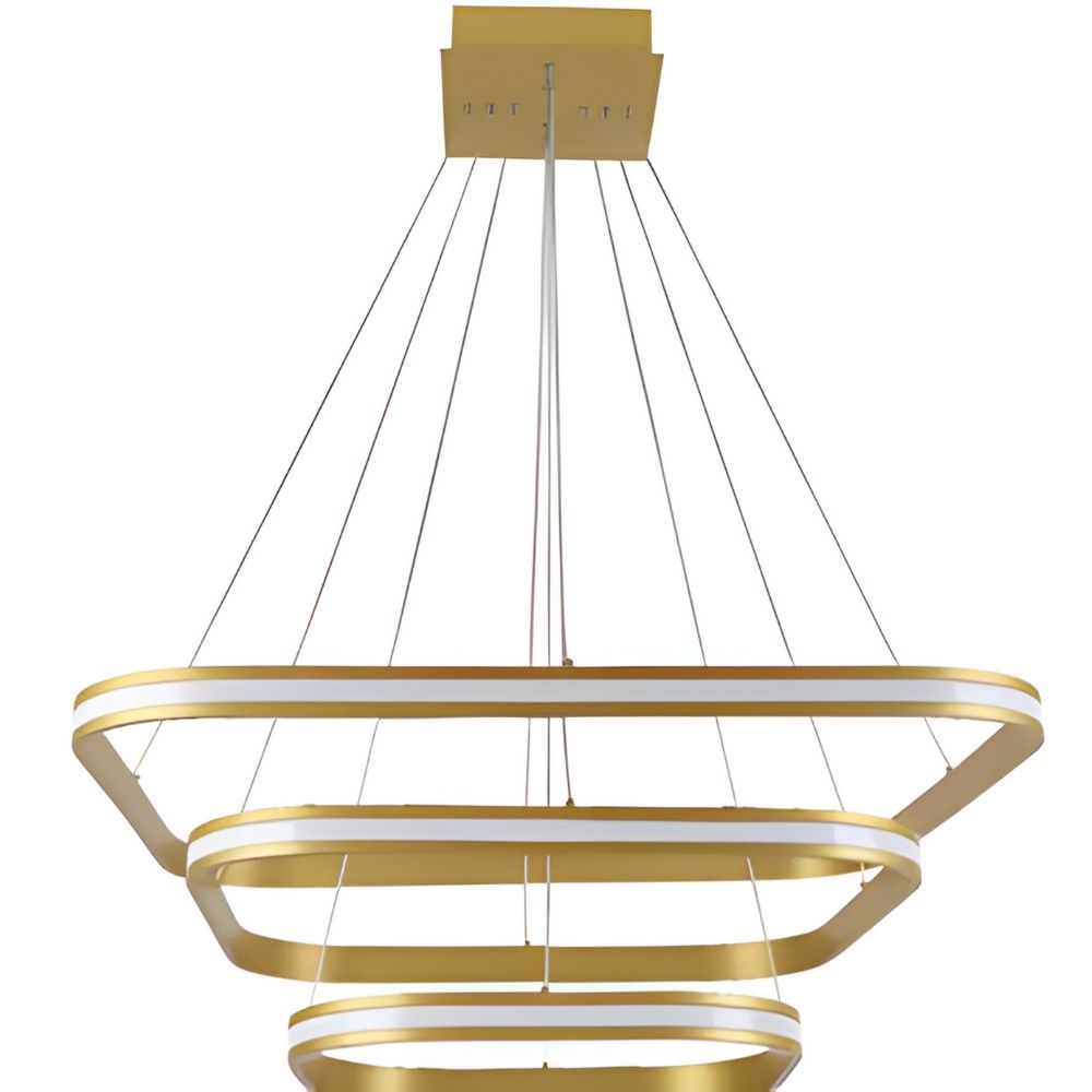 Kare Halka Armatür Dekoratif Sarkıt Aydınlatma Elegant Serisi SRK 1019